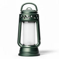 Lampe en métal vert de 25 x 15 x 35cm pour usage extérieur avec éclairage LED